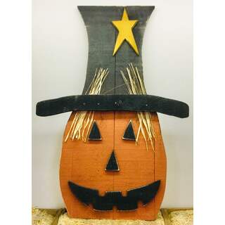 42"x30" Large Leaning Jack-O-Lantern